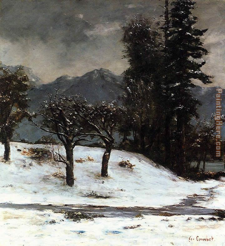 Gustave Courbet Snow